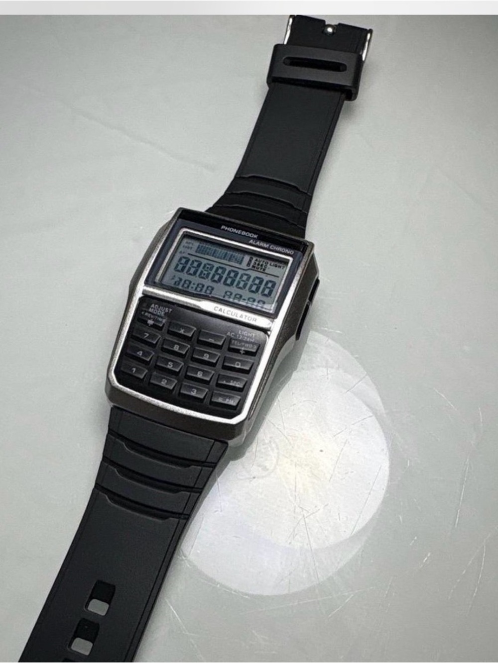 & Other Stories Black and Silver Calculator Watch